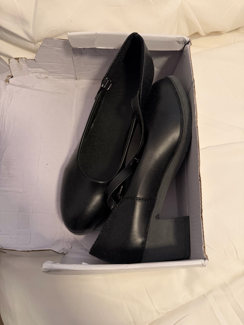 Classic Black Mary Jane Heel - Women's Elegant Character Shoe - Picture 5 of 5